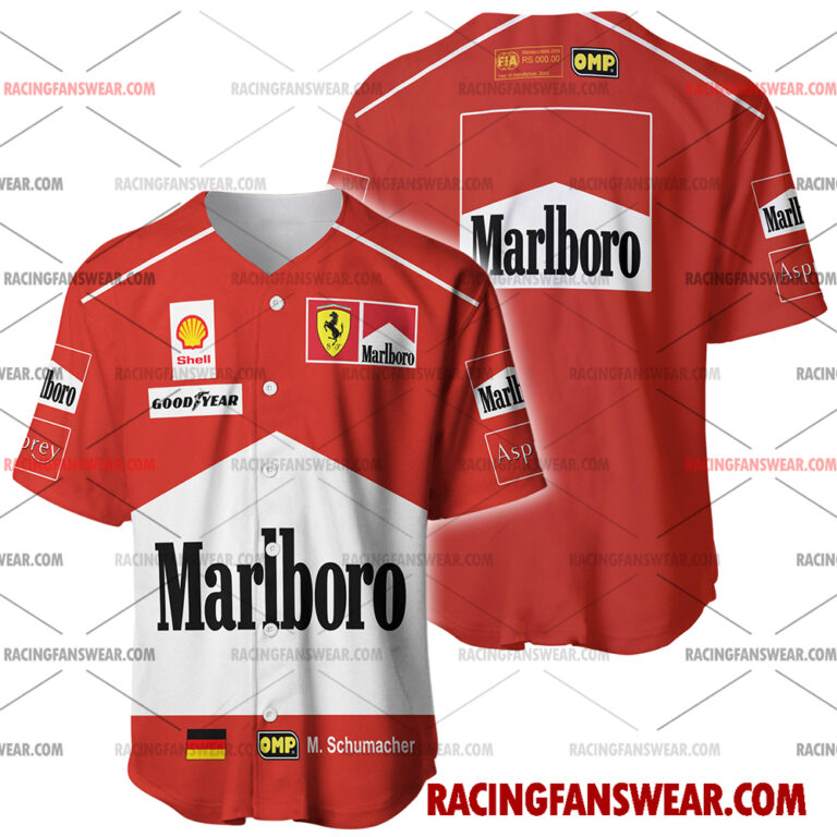 Formula One store - Loyal fans of Michael Schumacher's Men's Baseball Jersey,Women's Baseball Jersey,Kid's Baseball Jersey,Men's Hockey Jerseys,WoMen's Hockey Jerseys,Youth's Hockey Jerseys:vintage formula one racing suit,uniform,apparel,shirts,merch,merchandise,jersey,hoodie,jackets,shorts,sweatshirt,outfits,clothes