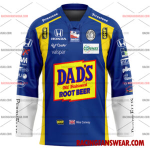 IndyCar store - Loyal fans of Mike Conway's Men's Baseball Jersey,Women's Baseball Jersey,Kid's Baseball Jersey,Men's Hockey Jerseys,WoMen's Hockey Jerseys,Youth's Hockey Jerseys:Vintage indycar racing suit,uniform,apparel,shirts,merch,merchandise,jersey,hoodie,jackets,shorts,sweatshirt,outfits,clothes