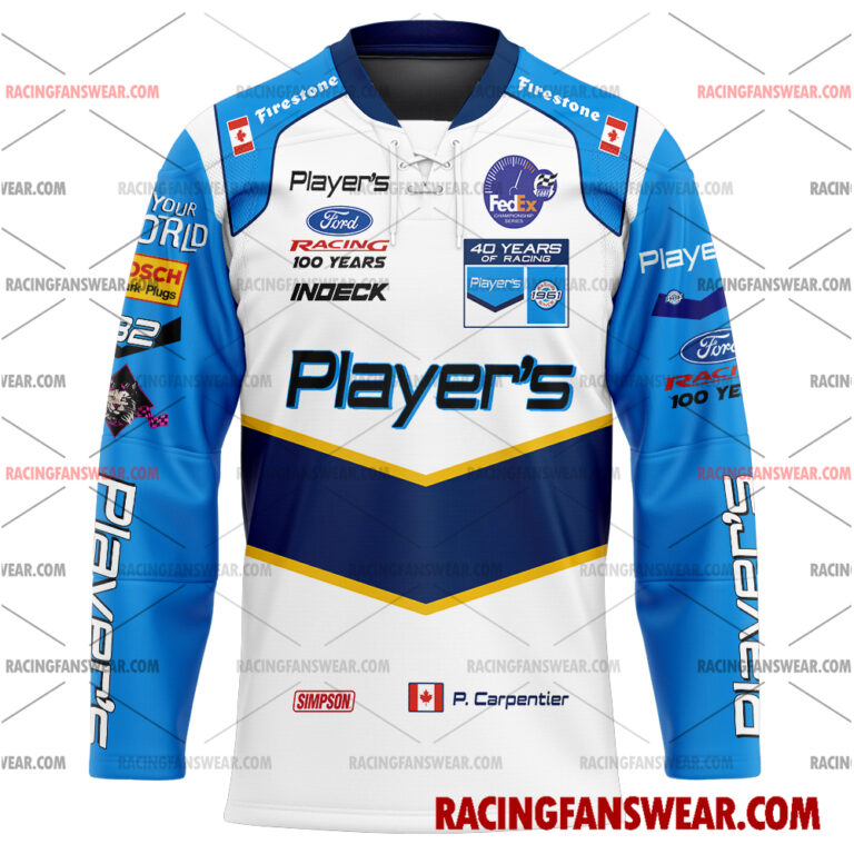 IndyCar store - Loyal fans of Patrick Carpentier's Men's Baseball Jersey,Women's Baseball Jersey,Kid's Baseball Jersey,Men's Hockey Jerseys,WoMen's Hockey Jerseys,Youth's Hockey Jerseys:Vintage indycar racing suit,uniform,apparel,shirts,merch,merchandise,jersey,hoodie,jackets,shorts,sweatshirt,outfits,clothes