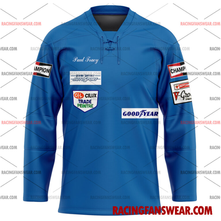 Formula One store - Loyal fans of Paul Tracy's Men's Baseball Jersey,Women's Baseball Jersey,Kid's Baseball Jersey,Men's Hockey Jerseys,WoMen's Hockey Jerseys,Youth's Hockey Jerseys:vintage formula one racing suit,uniform,apparel,shirts,merch,merchandise,jersey,hoodie,jackets,shorts,sweatshirt,outfits,clothes