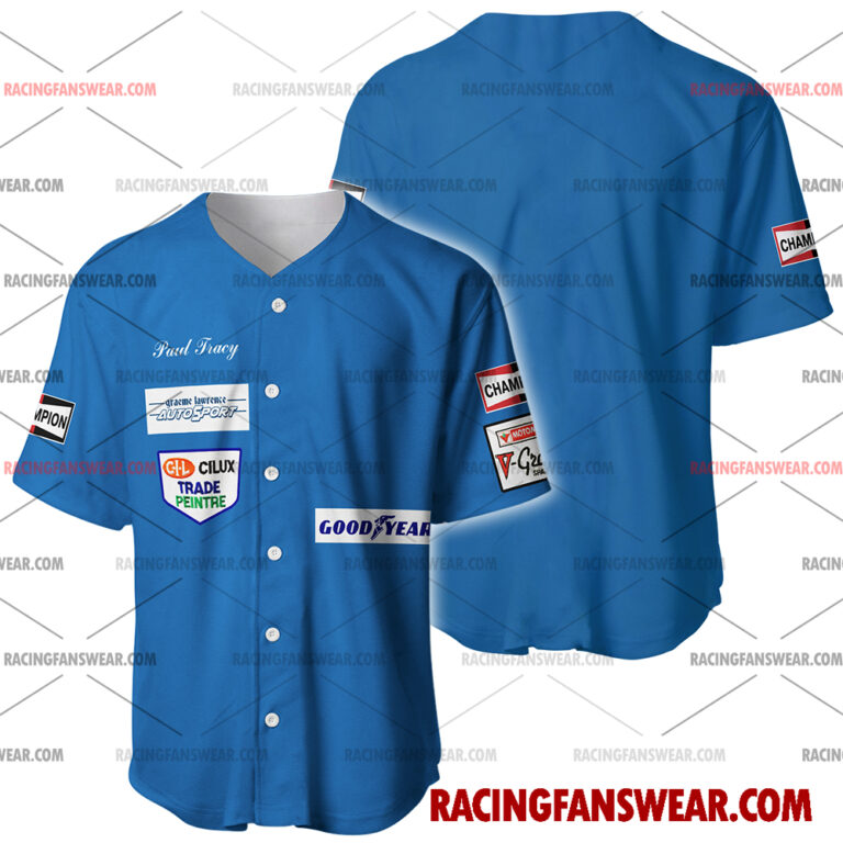 Formula One store - Loyal fans of Paul Tracy's Men's Baseball Jersey,Women's Baseball Jersey,Kid's Baseball Jersey,Men's Hockey Jerseys,WoMen's Hockey Jerseys,Youth's Hockey Jerseys:vintage formula one racing suit,uniform,apparel,shirts,merch,merchandise,jersey,hoodie,jackets,shorts,sweatshirt,outfits,clothes