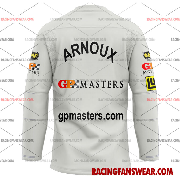 Formula One store - Loyal fans of René Arnoux's Men's Baseball Jersey,Women's Baseball Jersey,Kid's Baseball Jersey,Men's Hockey Jerseys,WoMen's Hockey Jerseys,Youth's Hockey Jerseys:vintage formula one racing suit,uniform,apparel,shirts,merch,merchandise,jersey,hoodie,jackets,shorts,sweatshirt,outfits,clothes