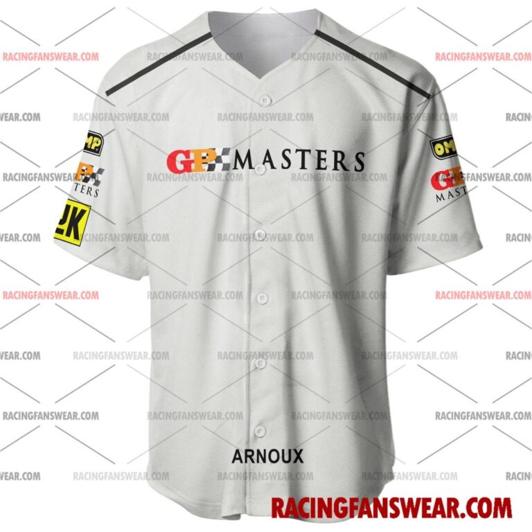 Formula One store - Loyal fans of René Arnoux's Men's Baseball Jersey,Women's Baseball Jersey,Kid's Baseball Jersey,Men's Hockey Jerseys,WoMen's Hockey Jerseys,Youth's Hockey Jerseys:vintage formula one racing suit,uniform,apparel,shirts,merch,merchandise,jersey,hoodie,jackets,shorts,sweatshirt,outfits,clothes