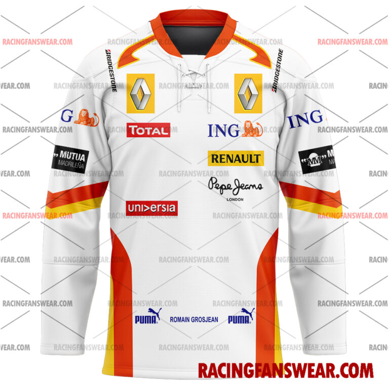 Formula One store - Loyal fans of Romain Grosjean's Men's Baseball Jersey,Women's Baseball Jersey,Kid's Baseball Jersey,Men's Hockey Jerseys,WoMen's Hockey Jerseys,Youth's Hockey Jerseys:vintage formula one racing suit,uniform,apparel,shirts,merch,merchandise,jersey,hoodie,jackets,shorts,sweatshirt,outfits,clothes