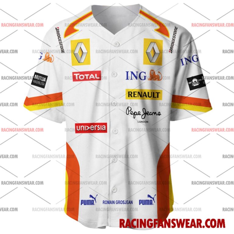 Formula One store - Loyal fans of Romain Grosjean's Men's Baseball Jersey,Women's Baseball Jersey,Kid's Baseball Jersey,Men's Hockey Jerseys,WoMen's Hockey Jerseys,Youth's Hockey Jerseys:vintage formula one racing suit,uniform,apparel,shirts,merch,merchandise,jersey,hoodie,jackets,shorts,sweatshirt,outfits,clothes