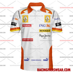 Romain Grosjean Formula One Racing 2009 Uniform Apparel Clothes Hawaiian Polo Shirts 4 Formula One store - Loyal fans of Romain Grosjean's Unisex Hawaiian Shirt,Unisex Polo Shirt,Kid Hawaiian Shirt,Kid Polo Shirt:vintage formula one racing suit,uniform,apparel,shirts,merch,merchandise,jersey,hoodie,jackets,shorts,sweatshirt,outfits,clothes