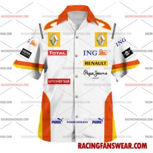 Romain Grosjean Formula One Racing 2009 Uniform Apparel Clothes Hawaiian Polo Shirts 1 Formula One store - Loyal fans of Romain Grosjean's Unisex Hawaiian Shirt,Unisex Polo Shirt,Kid Hawaiian Shirt,Kid Polo Shirt:vintage formula one racing suit,uniform,apparel,shirts,merch,merchandise,jersey,hoodie,jackets,shorts,sweatshirt,outfits,clothes