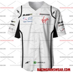 Rubens Barrichello Formula One Racing 2009 Uniform Apparel Clothes Baseball Jersey Hockey Jersey 1 Formula One store - Loyal fans of Rubens Barrichello's Men's Baseball Jersey,Women's Baseball Jersey,Kid's Baseball Jersey,Men's Hockey Jerseys,WoMen's Hockey Jerseys,Youth's Hockey Jerseys:vintage formula one racing suit,uniform,apparel,shirts,merch,merchandise,jersey,hoodie,jackets,shorts,sweatshirt,outfits,clothes