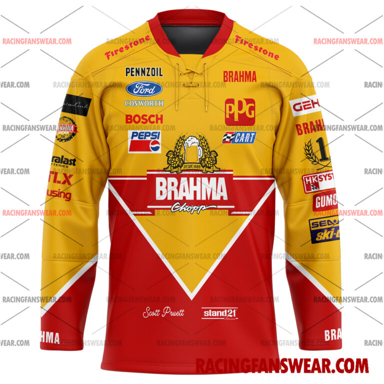 IndyCar store - Loyal fans of Scott Pruett's Men's Baseball Jersey,Women's Baseball Jersey,Kid's Baseball Jersey,Men's Hockey Jerseys,WoMen's Hockey Jerseys,Youth's Hockey Jerseys:Vintage indycar racing suit,uniform,apparel,shirts,merch,merchandise,jersey,hoodie,jackets,shorts,sweatshirt,outfits,clothes