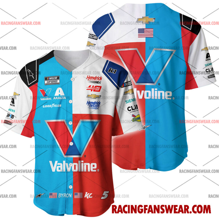 Nascar store - Loyal fans of William Byron's Men's Baseball Jersey,Women's Baseball Jersey,Kid's Baseball Jersey,Men's Hockey Jerseys,WoMen's Hockey Jerseys,Youth's Hockey Jerseys:vintage nascar racing suit,uniform,apparel,shirts,merch,merchandise,jersey,hoodie,jackets,shorts,sweatshirt,outfits,clothes