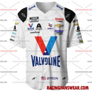 Nascar store - Loyal fans of William Byron's Men's Baseball Jersey,Women's Baseball Jersey,Kid's Baseball Jersey,Men's Hockey Jerseys,WoMen's Hockey Jerseys,Youth's Hockey Jerseys:vintage nascar racing suit,uniform,apparel,shirts,merch,merchandise,jersey,hoodie,jackets,shorts,sweatshirt,outfits,clothes