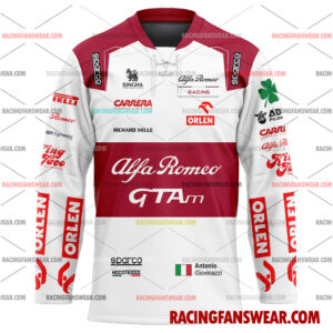 Formula One store - Loyal fans of Antonio Giovinazzi's Men's Baseball Jersey,Women's Baseball Jersey,Kid's Baseball Jersey,Men's Hockey Jerseys,WoMen's Hockey Jerseys,Youth's Hockey Jerseys:vintage formula one racing suit,uniform,apparel,shirts,merch,merchandise,jersey,hoodie,jackets,shorts,sweatshirt,outfits,clothes