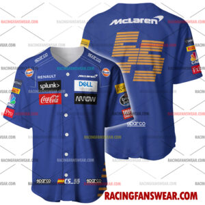 Formula One store - Loyal fans of Carlos Sainz's Men's Baseball Jersey,Women's Baseball Jersey,Kid's Baseball Jersey,Men's Hockey Jerseys,WoMen's Hockey Jerseys,Youth's Hockey Jerseys:vintage formula one racing suit,uniform,apparel,shirts,merch,merchandise,jersey,hoodie,jackets,shorts,sweatshirt,outfits,clothes