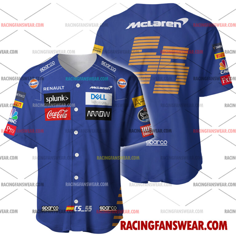 Formula One store - Loyal fans of Carlos Sainz's Men's Baseball Jersey,Women's Baseball Jersey,Kid's Baseball Jersey,Men's Hockey Jerseys,WoMen's Hockey Jerseys,Youth's Hockey Jerseys:vintage formula one racing suit,uniform,apparel,shirts,merch,merchandise,jersey,hoodie,jackets,shorts,sweatshirt,outfits,clothes