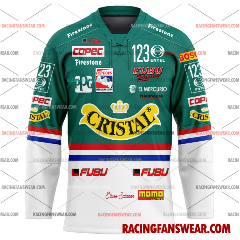 IndyCar store - Loyal fans of Eliseo Salazar's Men's Baseball Jersey,Women's Baseball Jersey,Kid's Baseball Jersey,Men's Hockey Jerseys,WoMen's Hockey Jerseys,Youth's Hockey Jerseys:Vintage indycar racing suit,uniform,apparel,shirts,merch,merchandise,jersey,hoodie,jackets,shorts,sweatshirt,outfits,clothes