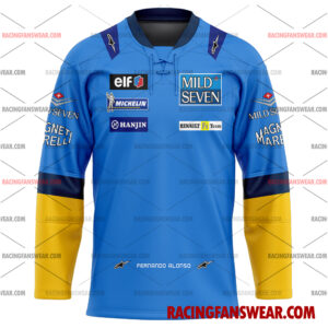 Fernando Alonso Formula One Racing 2002 Uniform Apparel Clothes Baseball Jersey Hockey Jersey 3 Formula One store - Loyal fans of Fernando Alonso's Men's Baseball Jersey,Women's Baseball Jersey,Kid's Baseball Jersey,Men's Hockey Jerseys,WoMen's Hockey Jerseys,Youth's Hockey Jerseys:vintage formula one racing suit,uniform,apparel,shirts,merch,merchandise,jersey,hoodie,jackets,shorts,sweatshirt,outfits,clothes