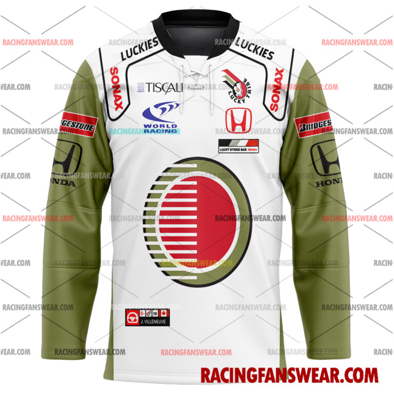 Formula One store - Loyal fans of Jacques Villeneuve's Men's Baseball Jersey,Women's Baseball Jersey,Kid's Baseball Jersey,Men's Hockey Jerseys,WoMen's Hockey Jerseys,Youth's Hockey Jerseys:vintage formula one racing suit,uniform,apparel,shirts,merch,merchandise,jersey,hoodie,jackets,shorts,sweatshirt,outfits,clothes