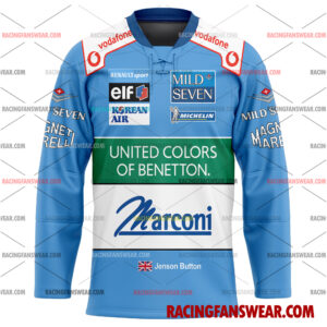 Jenson Button Formula One Racing 2001 Uniform Apparel Clothes Baseball Jersey Hockey Jersey 3 Formula One store - Loyal fans of Jenson Button's Men's Baseball Jersey,Women's Baseball Jersey,Kid's Baseball Jersey,Men's Hockey Jerseys,WoMen's Hockey Jerseys,Youth's Hockey Jerseys:vintage formula one racing suit,uniform,apparel,shirts,merch,merchandise,jersey,hoodie,jackets,shorts,sweatshirt,outfits,clothes