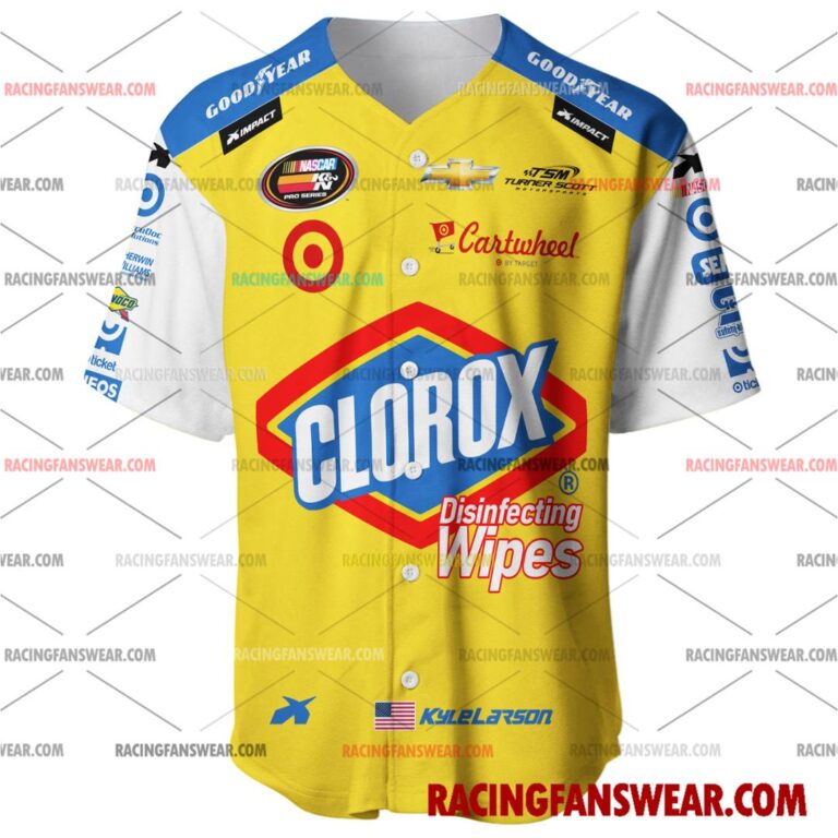 Nascar store - Loyal fans of Kyle Larson's Men's Baseball Jersey,Women's Baseball Jersey,Kid's Baseball Jersey,Men's Hockey Jerseys,WoMen's Hockey Jerseys,Youth's Hockey Jerseys:vintage nascar racing suit,uniform,apparel,shirts,merch,merchandise,jersey,hoodie,jackets,shorts,sweatshirt,outfits,clothes
