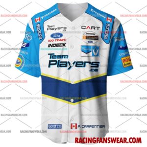 Patrick Carpentier IndyCar Racing 2003 Uniform Apparel Clothes Baseball Jersey Hockey Jersey 1 IndyCar store - Loyal fans of Patrick Carpentier's Men's Baseball Jersey,Women's Baseball Jersey,Kid's Baseball Jersey,Men's Hockey Jerseys,WoMen's Hockey Jerseys,Youth's Hockey Jerseys:Vintage indycar racing suit,uniform,apparel,shirts,merch,merchandise,jersey,hoodie,jackets,shorts,sweatshirt,outfits,clothes