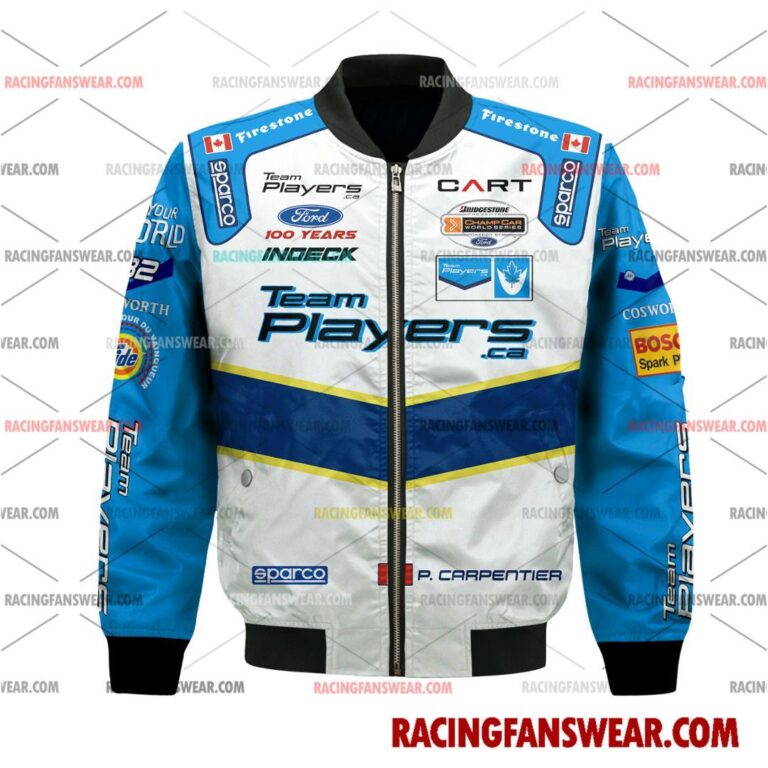 IndyCar store - Loyal fans of Patrick Carpentier's Bomber Jacket,Unisex Thick Coat,Unisex Sleeveless Hoodie,Unisex Hooded T-Shirt,Kid Sleeveless Hoodie,Kid Hooded T-Shirts,Kid Thick Coat:Vintage indycar racing suit,uniform,apparel,shirts,merch,merchandise,jersey,hoodie,jackets,shorts,sweatshirt,outfits,clothes