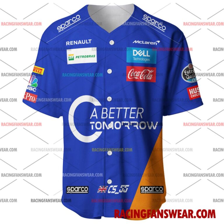 Formula One store - Loyal fans of Carlos Sainz's Men's Baseball Jersey,Women's Baseball Jersey,Kid's Baseball Jersey,Men's Hockey Jerseys,WoMen's Hockey Jerseys,Youth's Hockey Jerseys:vintage formula one racing suit,uniform,apparel,shirts,merch,merchandise,jersey,hoodie,jackets,shorts,sweatshirt,outfits,clothes