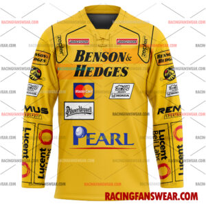 Formula One store - Loyal fans of Damon Hill's Men's Baseball Jersey,Women's Baseball Jersey,Kid's Baseball Jersey,Men's Hockey Jerseys,WoMen's Hockey Jerseys,Youth's Hockey Jerseys:vintage formula one racing suit,uniform,apparel,shirts,merch,merchandise,jersey,hoodie,jackets,shorts,sweatshirt,outfits,clothes