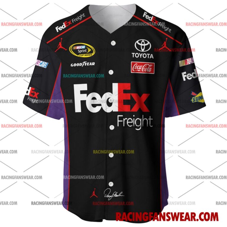 Nascar store - Loyal fans of Denny Hamlin's Men's Baseball Jersey,Women's Baseball Jersey,Kid's Baseball Jersey,Men's Hockey Jerseys,WoMen's Hockey Jerseys,Youth's Hockey Jerseys:vintage nascar racing suit,uniform,apparel,shirts,merch,merchandise,jersey,hoodie,jackets,shorts,sweatshirt,outfits,clothes