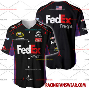 Nascar store - Loyal fans of Denny Hamlin's Men's Baseball Jersey,Women's Baseball Jersey,Kid's Baseball Jersey,Men's Hockey Jerseys,WoMen's Hockey Jerseys,Youth's Hockey Jerseys:vintage nascar racing suit,uniform,apparel,shirts,merch,merchandise,jersey,hoodie,jackets,shorts,sweatshirt,outfits,clothes