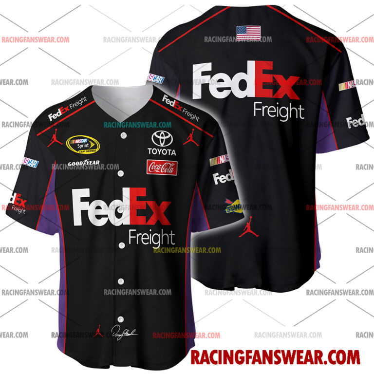 Nascar store - Loyal fans of Denny Hamlin's Men's Baseball Jersey,Women's Baseball Jersey,Kid's Baseball Jersey,Men's Hockey Jerseys,WoMen's Hockey Jerseys,Youth's Hockey Jerseys:vintage nascar racing suit,uniform,apparel,shirts,merch,merchandise,jersey,hoodie,jackets,shorts,sweatshirt,outfits,clothes