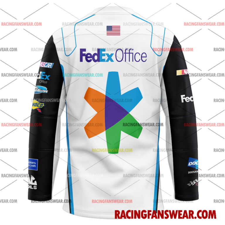 Nascar store - Loyal fans of Denny Hamlin's Men's Baseball Jersey,Women's Baseball Jersey,Kid's Baseball Jersey,Men's Hockey Jerseys,WoMen's Hockey Jerseys,Youth's Hockey Jerseys:vintage nascar racing suit,uniform,apparel,shirts,merch,merchandise,jersey,hoodie,jackets,shorts,sweatshirt,outfits,clothes