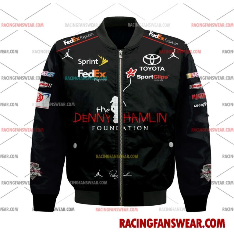 Nascar store - Loyal fans of Denny Hamlin's Bomber Jacket,Unisex Thick Coat,Unisex Sleeveless Hoodie,Unisex Hooded T-Shirt,Kid Sleeveless Hoodie,Kid Hooded T-Shirts,Kid Thick Coat:vintage nascar racing suit,uniform,apparel,shirts,merch,merchandise,jersey,hoodie,jackets,shorts,sweatshirt,outfits,clothes