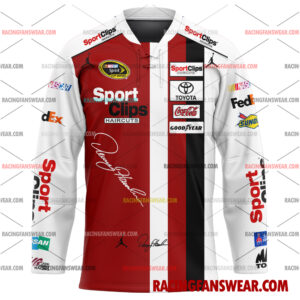 Denny Hamlin Nascar Racing 2012 Uniform Apparel Clothes Baseball Jersey Hockey Jersey 3 Nascar store - Loyal fans of Denny Hamlin's Men's Baseball Jersey,Women's Baseball Jersey,Kid's Baseball Jersey,Men's Hockey Jerseys,WoMen's Hockey Jerseys,Youth's Hockey Jerseys:vintage nascar racing suit,uniform,apparel,shirts,merch,merchandise,jersey,hoodie,jackets,shorts,sweatshirt,outfits,clothes