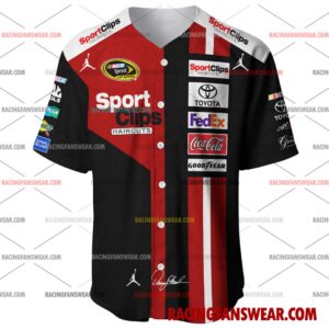 Denny Hamlin Nascar Racing 2015 Uniform Apparel Clothes Baseball Jersey Hockey Jersey 1 Nascar store - Loyal fans of Denny Hamlin's Men's Baseball Jersey,Women's Baseball Jersey,Kid's Baseball Jersey,Men's Hockey Jerseys,WoMen's Hockey Jerseys,Youth's Hockey Jerseys:vintage nascar racing suit,uniform,apparel,shirts,merch,merchandise,jersey,hoodie,jackets,shorts,sweatshirt,outfits,clothes