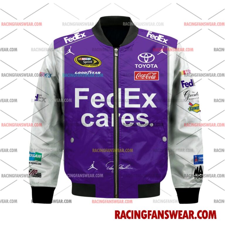 Nascar store - Loyal fans of Denny Hamlin's Bomber Jacket,Unisex Thick Coat,Unisex Sleeveless Hoodie,Unisex Hooded T-Shirt,Kid Sleeveless Hoodie,Kid Hooded T-Shirts,Kid Thick Coat:vintage nascar racing suit,uniform,apparel,shirts,merch,merchandise,jersey,hoodie,jackets,shorts,sweatshirt,outfits,clothes