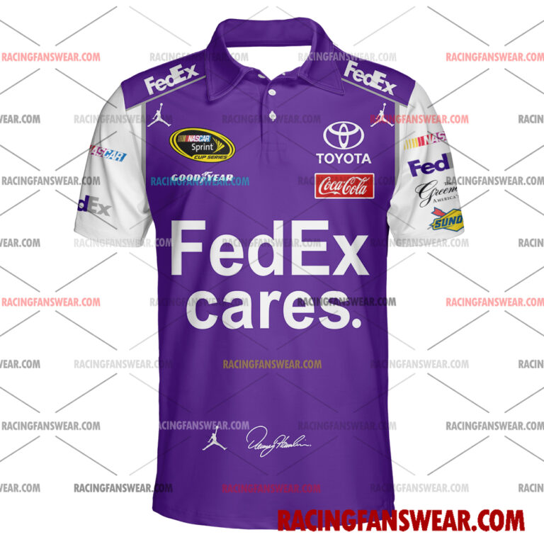 Nascar store - Loyal fans of Denny Hamlin's Unisex Hawaiian Shirt,Unisex Polo Shirt,Kid Hawaiian Shirt,Kid Polo Shirt:vintage nascar racing suit,uniform,apparel,shirts,merch,merchandise,jersey,hoodie,jackets,shorts,sweatshirt,outfits,clothes