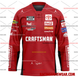Denny Hamlin Nascar Racing 2021 Uniform Apparel Clothes Baseball Jersey Hockey Jersey 3 Nascar store - Loyal fans of Denny Hamlin's Men's Baseball Jersey,Women's Baseball Jersey,Kid's Baseball Jersey,Men's Hockey Jerseys,WoMen's Hockey Jerseys,Youth's Hockey Jerseys:vintage nascar racing suit,uniform,apparel,shirts,merch,merchandise,jersey,hoodie,jackets,shorts,sweatshirt,outfits,clothes
