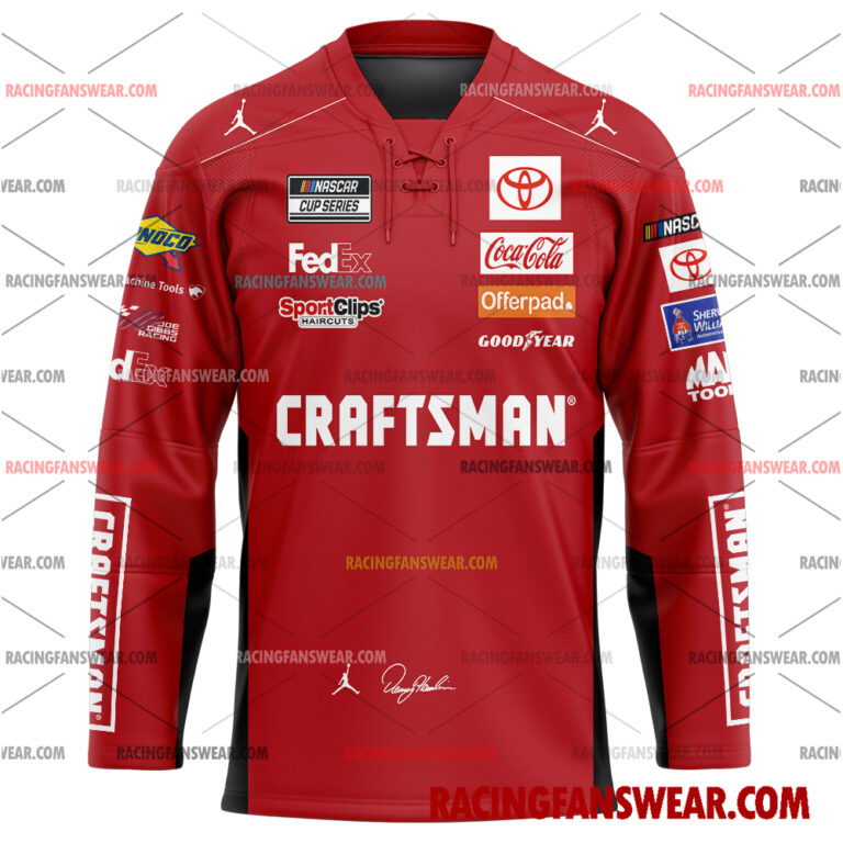 Nascar store - Loyal fans of Denny Hamlin's Men's Baseball Jersey,Women's Baseball Jersey,Kid's Baseball Jersey,Men's Hockey Jerseys,WoMen's Hockey Jerseys,Youth's Hockey Jerseys:vintage nascar racing suit,uniform,apparel,shirts,merch,merchandise,jersey,hoodie,jackets,shorts,sweatshirt,outfits,clothes
