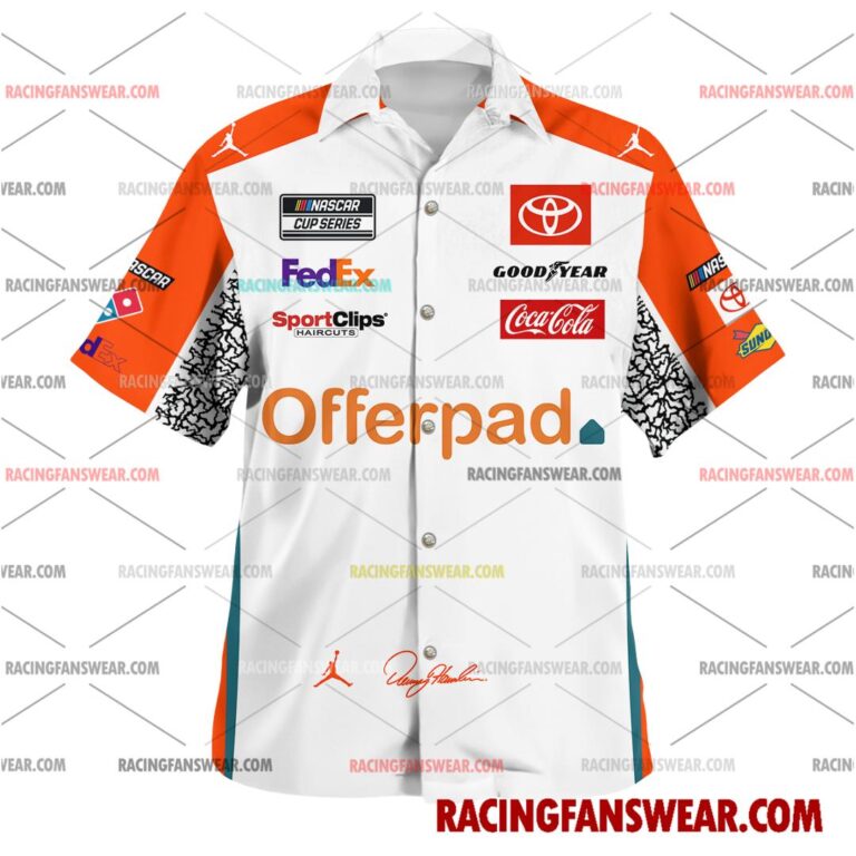 Nascar store - Loyal fans of Denny Hamlin's Unisex Hawaiian Shirt,Unisex Polo Shirt,Kid Hawaiian Shirt,Kid Polo Shirt:vintage nascar racing suit,uniform,apparel,shirts,merch,merchandise,jersey,hoodie,jackets,shorts,sweatshirt,outfits,clothes
