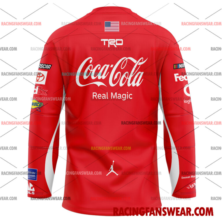 Nascar store - Loyal fans of Denny Hamlin's Men's Baseball Jersey,Women's Baseball Jersey,Kid's Baseball Jersey,Men's Hockey Jerseys,WoMen's Hockey Jerseys,Youth's Hockey Jerseys:vintage nascar racing suit,uniform,apparel,shirts,merch,merchandise,jersey,hoodie,jackets,shorts,sweatshirt,outfits,clothes