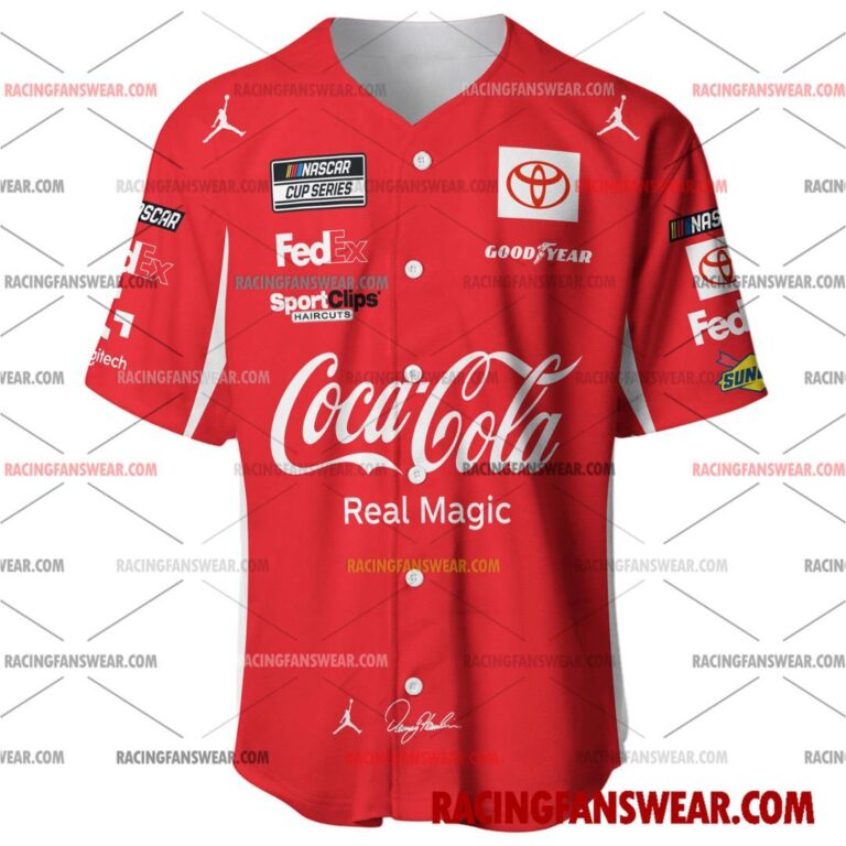 Nascar store - Loyal fans of Denny Hamlin's Men's Baseball Jersey,Women's Baseball Jersey,Kid's Baseball Jersey,Men's Hockey Jerseys,WoMen's Hockey Jerseys,Youth's Hockey Jerseys:vintage nascar racing suit,uniform,apparel,shirts,merch,merchandise,jersey,hoodie,jackets,shorts,sweatshirt,outfits,clothes