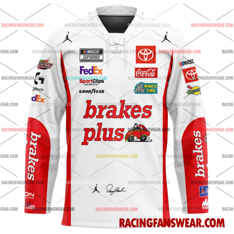 Nascar store - Loyal fans of Denny Hamlin's Men's Baseball Jersey,Women's Baseball Jersey,Kid's Baseball Jersey,Men's Hockey Jerseys,WoMen's Hockey Jerseys,Youth's Hockey Jerseys:vintage nascar racing suit,uniform,apparel,shirts,merch,merchandise,jersey,hoodie,jackets,shorts,sweatshirt,outfits,clothes