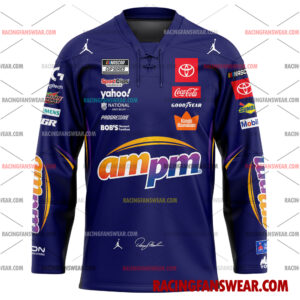 Denny Hamlin Nascar Racing 2025 Uniform Apparel Clothes Baseball Jersey Hockey Jersey 3 Nascar store - Loyal fans of Denny Hamlin's Men's Baseball Jersey,Women's Baseball Jersey,Kid's Baseball Jersey,Men's Hockey Jerseys,WoMen's Hockey Jerseys,Youth's Hockey Jerseys:vintage nascar racing suit,uniform,apparel,shirts,merch,merchandise,jersey,hoodie,jackets,shorts,sweatshirt,outfits,clothes