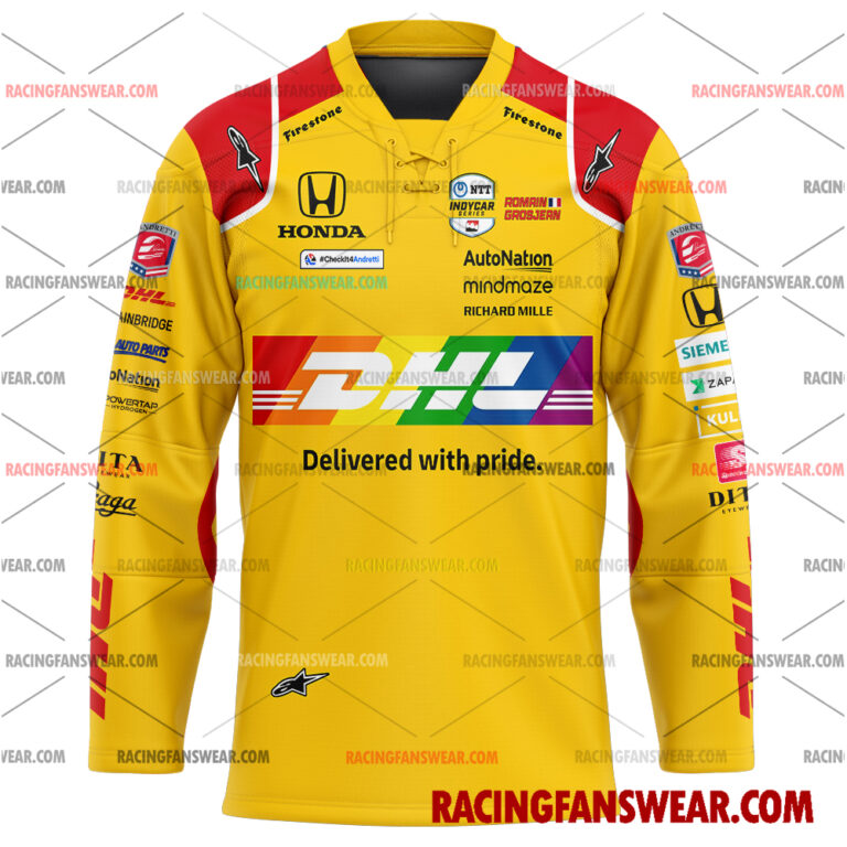 IndyCar store - Loyal fans of Romain Grosjean's Men's Baseball Jersey,Women's Baseball Jersey,Kid's Baseball Jersey,Men's Hockey Jerseys,WoMen's Hockey Jerseys,Youth's Hockey Jerseys:Vintage indycar racing suit,uniform,apparel,shirts,merch,merchandise,jersey,hoodie,jackets,shorts,sweatshirt,outfits,clothes