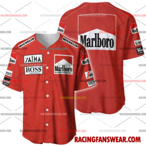 Formula One store - Loyal fans of Alain Prost's Men's Baseball Jersey,Women's Baseball Jersey,Kid's Baseball Jersey,Men's Hockey Jerseys,WoMen's Hockey Jerseys,Youth's Hockey Jerseys:vintage formula one racing suit,uniform,apparel,shirts,merch,merchandise,jersey,hoodie,jackets,shorts,sweatshirt,outfits,clothes