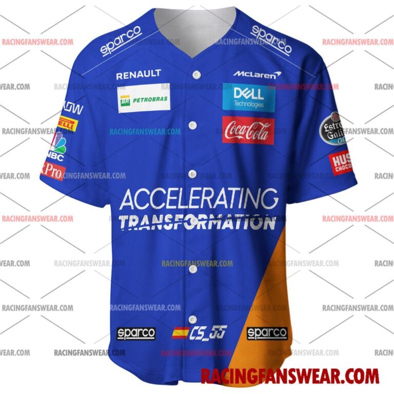 Formula One store - Loyal fans of Carlos Sainz's Men's Baseball Jersey,Women's Baseball Jersey,Kid's Baseball Jersey,Men's Hockey Jerseys,WoMen's Hockey Jerseys,Youth's Hockey Jerseys:vintage formula one racing suit,uniform,apparel,shirts,merch,merchandise,jersey,hoodie,jackets,shorts,sweatshirt,outfits,clothes