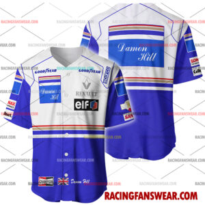 Formula One store - Loyal fans of Damon Hill's Men's Baseball Jersey,Women's Baseball Jersey,Kid's Baseball Jersey,Men's Hockey Jerseys,WoMen's Hockey Jerseys,Youth's Hockey Jerseys:vintage formula one racing suit,uniform,apparel,shirts,merch,merchandise,jersey,hoodie,jackets,shorts,sweatshirt,outfits,clothes
