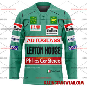 Ivan Capelli Formula One Racing 1990 Uniform Apparel Clothes Baseball Jersey Hockey Jersey 3 Formula One store - Loyal fans of Ivan Capelli's Men's Baseball Jersey,Women's Baseball Jersey,Kid's Baseball Jersey,Men's Hockey Jerseys,WoMen's Hockey Jerseys,Youth's Hockey Jerseys:vintage formula one racing suit,uniform,apparel,shirts,merch,merchandise,jersey,hoodie,jackets,shorts,sweatshirt,outfits,clothes