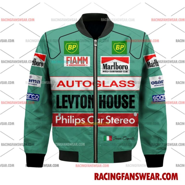 Formula One store - Loyal fans of Ivan Capelli's Bomber Jacket,Unisex Thick Coat,Unisex Sleeveless Hoodie,Unisex Hooded T-Shirt,Kid Sleeveless Hoodie,Kid Hooded T-Shirts,Kid Thick Coat:vintage formula one racing suit,uniform,apparel,shirts,merch,merchandise,jersey,hoodie,jackets,shorts,sweatshirt,outfits,clothes
