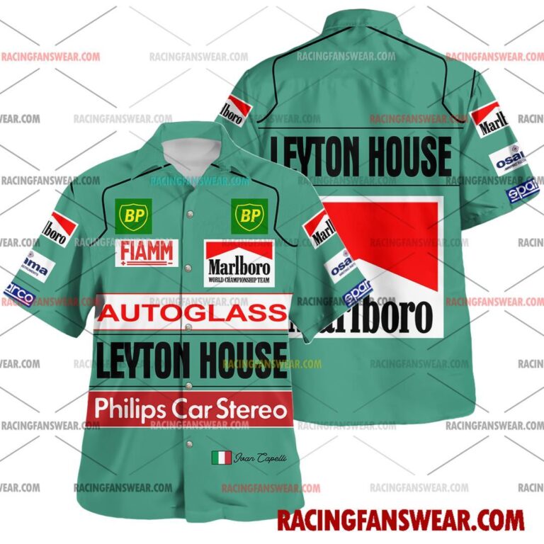 Formula One store - Loyal fans of Ivan Capelli's Unisex Hawaiian Shirt,Unisex Polo Shirt,Kid Hawaiian Shirt,Kid Polo Shirt:vintage formula one racing suit,uniform,apparel,shirts,merch,merchandise,jersey,hoodie,jackets,shorts,sweatshirt,outfits,clothes
